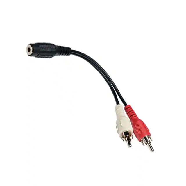 Customize Mini Stereo to RCA  Audio Y Splitter Adapter Cable assembly