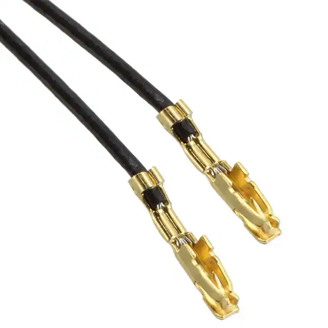Black gold plated 24 AWG jumper lead socket to socket source supplier