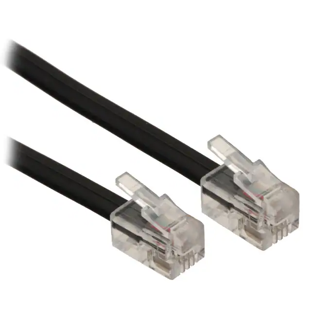 Custom modular cable assembly 4p4c RJ9 RJ10 RJ22 unshielded supplier