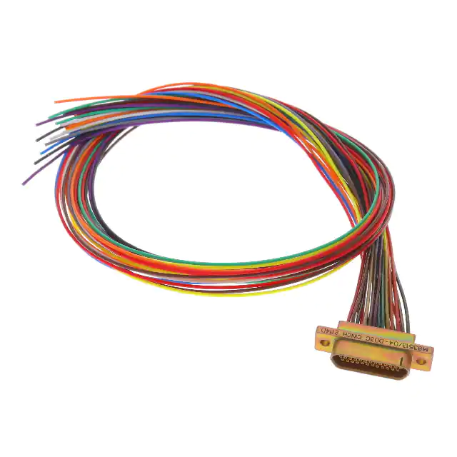 Insulated wire lead sockets D-sub cable assembly female socket to single wire lead