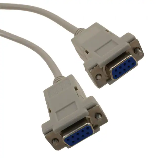 D-sub cable assembly DB09 single socket female socket to socket