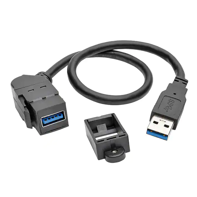 USB 3.0 All-in-One Panel Mount Extension Cable Supports USB 3.0 data transfer