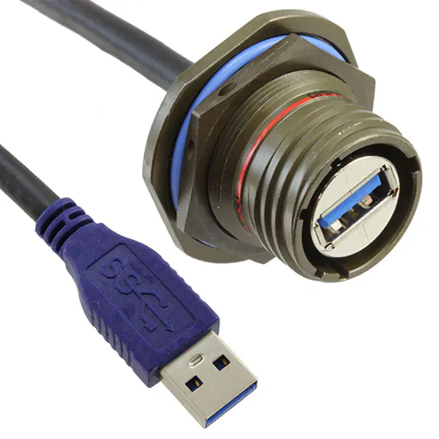 USB connection cable assembly Sealed against fluids and dusts IP68