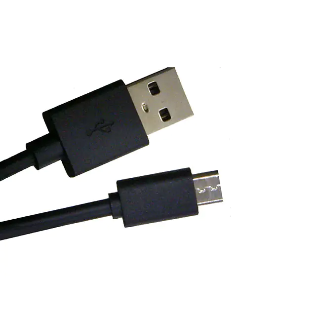 High quality USB2.0 micro USB black male to male cable assembly