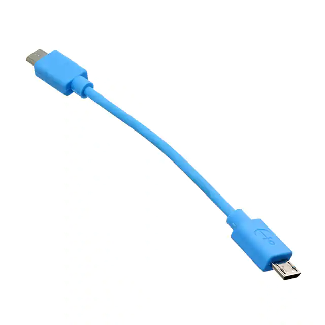 High specification cable assembly blue fleet rope micro B to micro B for connecting the computer