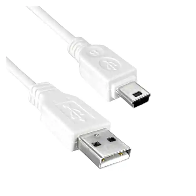 USB 4P A Male - USB MINI 5P B Male UL2725 28/28AWG cable assembly