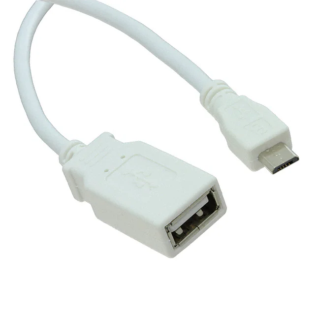USB 2.0 cable a female to micro B male 28 AWG cable assembly