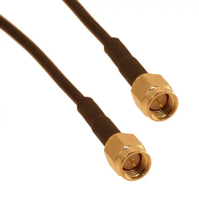 Rg-174 RF coaxial cable assembly 26 AWG bare copper covered steel