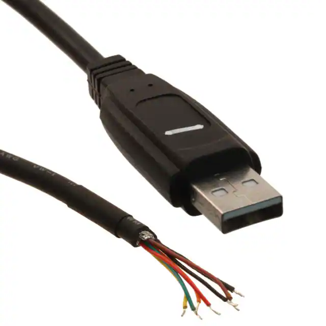 USB to 5V Serial UART Cable assembly Prolific chipset Black housing 1.8 meter cable