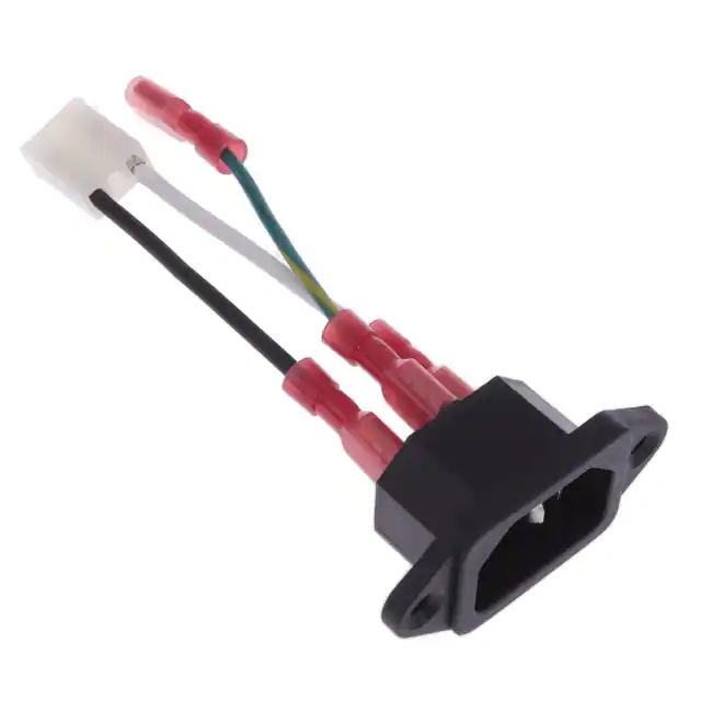 Molex 3-pin socket to IEC 320-c14 ul1007 18awg wire cable assembly