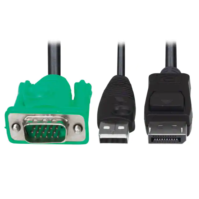High quality VGA to DisplayPort and usb-A adapter cable assembly 
