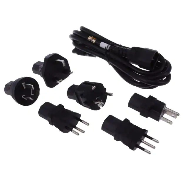 International patch cord set power cord cable assembly with 4 PC adapters