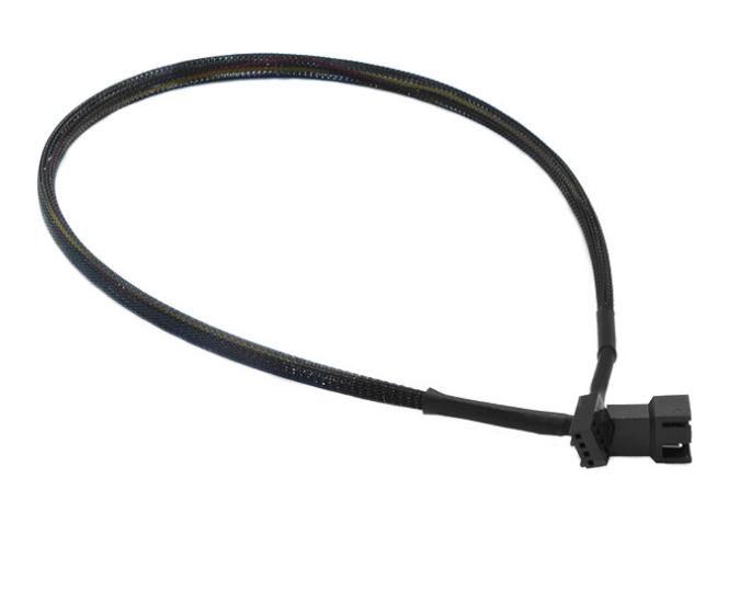 Computer adapter line CPU fan line 4Pin extension line PWM temperature control line nylon net