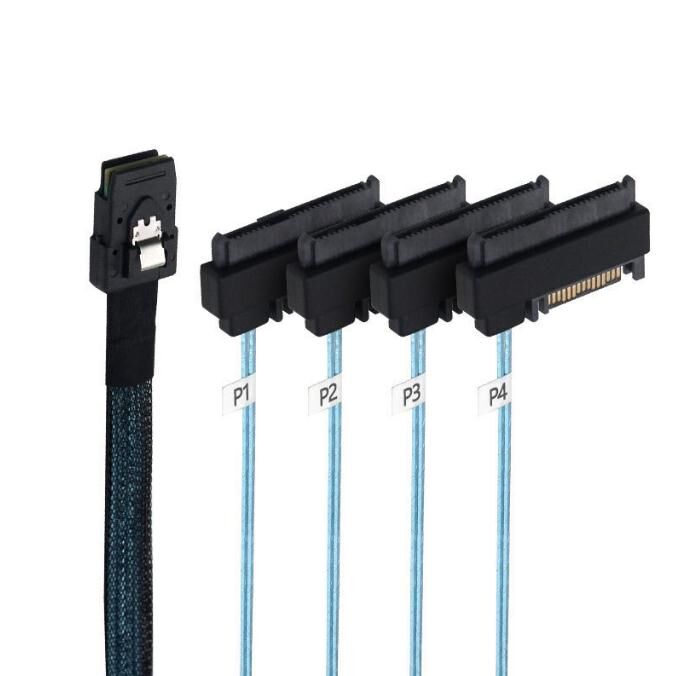 Mini sas36p sff-8087 to 8482 SATA tinned copper computer hard disk power transmission cable