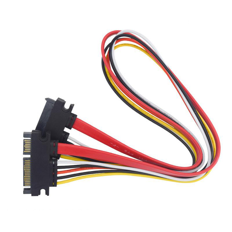sata7+15p male to female power data cable power cable sata7+15p 3.0 2.0
