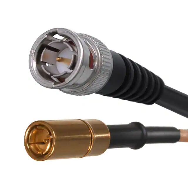 Bulkhead female jack to SMB male plug Coaxial cable assembly