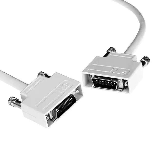 11 shielded twin-ax pairs and four drain wires Mini D Ribbon (MDR) Cable Assembly