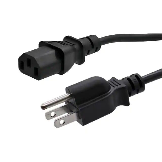 High quality 10A 125V AC 18AWG NEMA 5-15P to IEC power cord