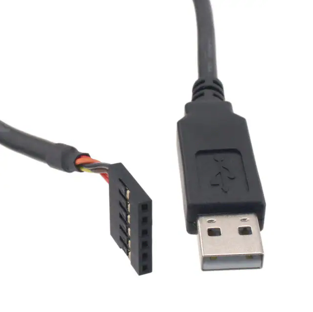 Processing design: TTL-232R-5V USB to TTL serial 5V cable 5.90' (1.80m) harness green environmental protection, energy saving and consumption reduction RCD