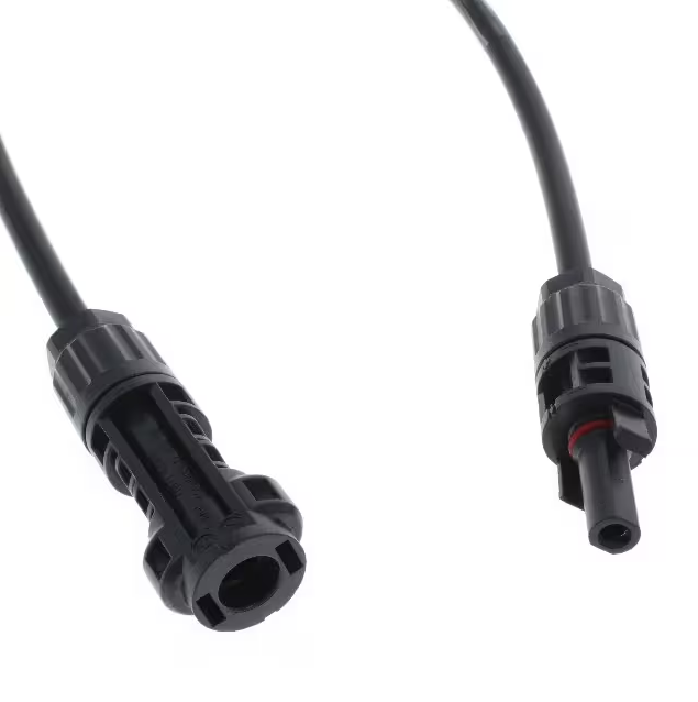 Specializing in the production of 2213759-3 photovoltaic pin connector to photovoltaic socket connector 1 line 1.64'(0.50m) wire harness many years of experience professional manufacturing RCD