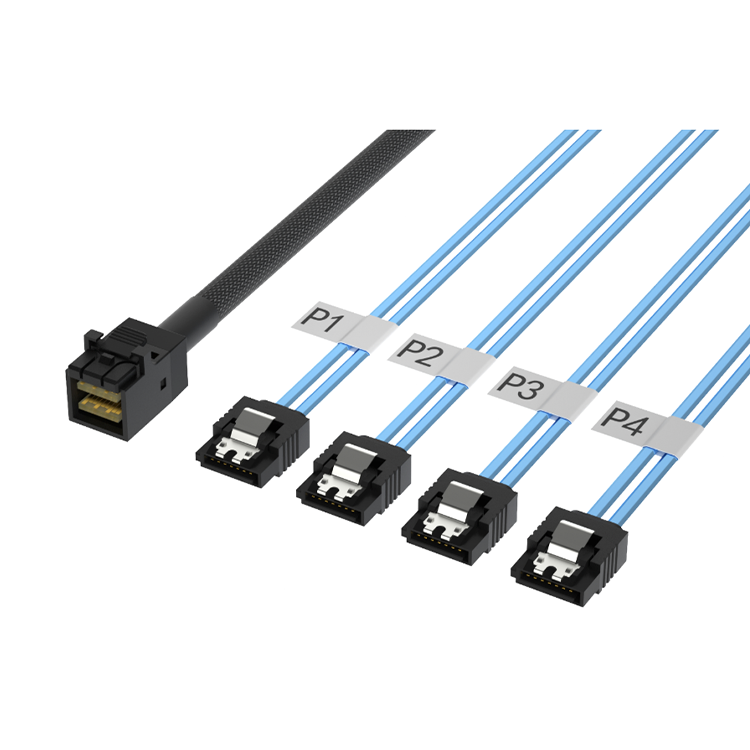 MINISAS 26PIN SFF8088 TO 4*SATA 7PIN with shrapnel harness is widely used and environmentally friendly RCD