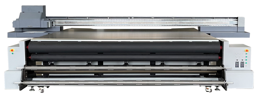 YC3321R UV Flatbed with Roll to Roll Printer