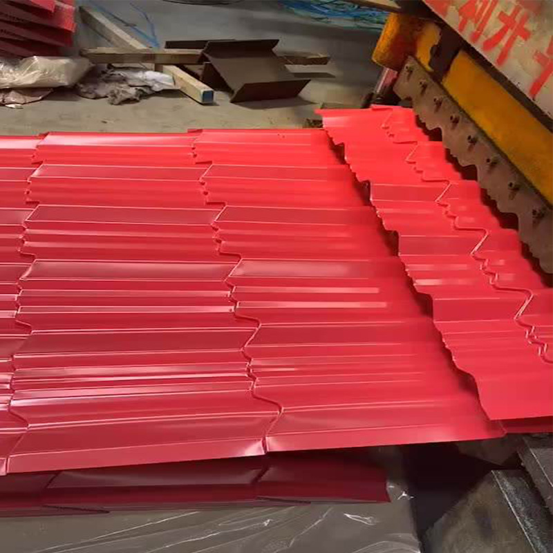 Red Color Corrugated Steel Sheet