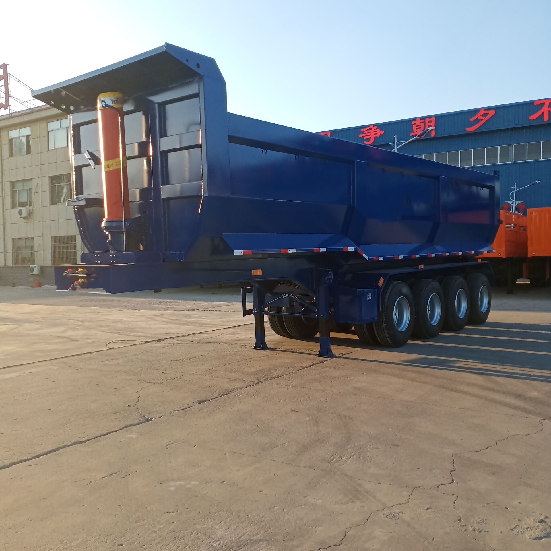 4 axles dump trailer