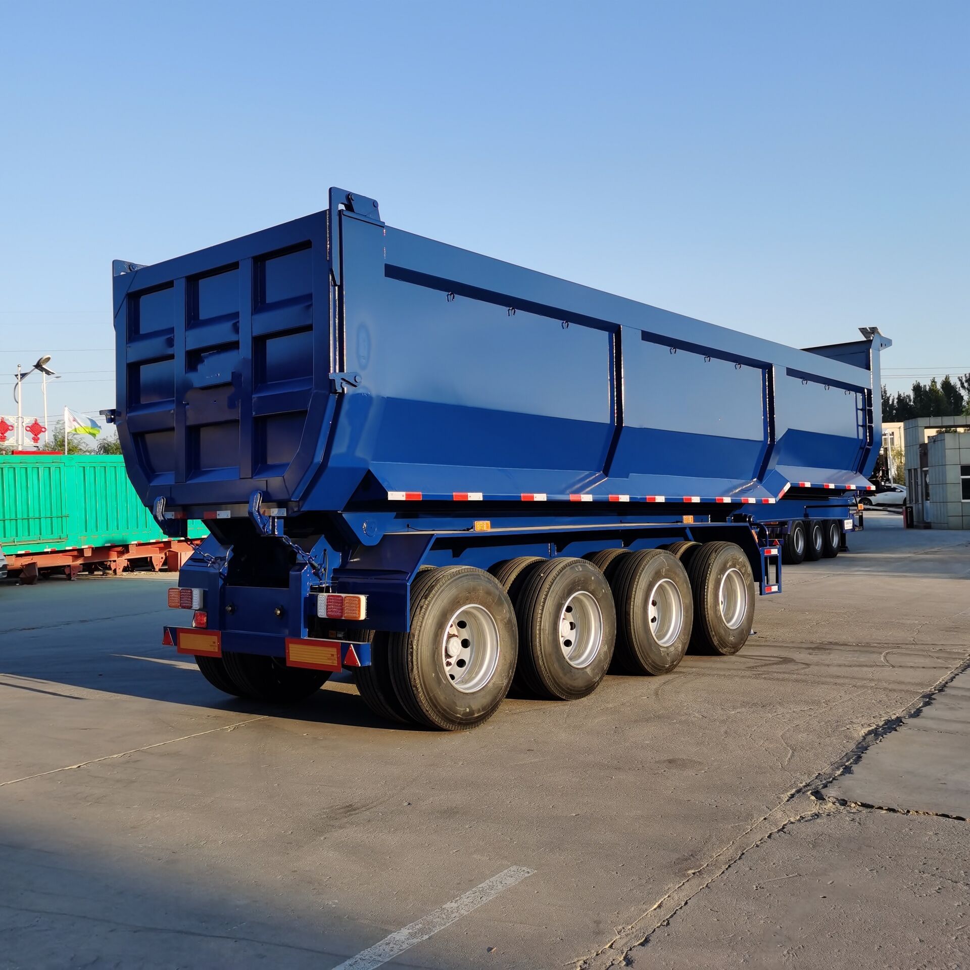 4 axles dump trailer