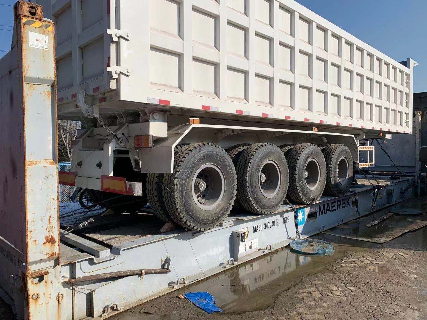 4 axles dump trailer