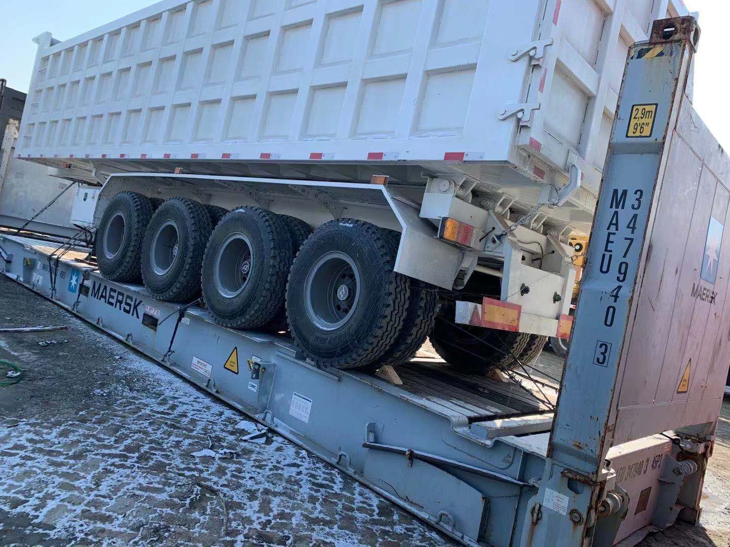 4 axles dump trailer