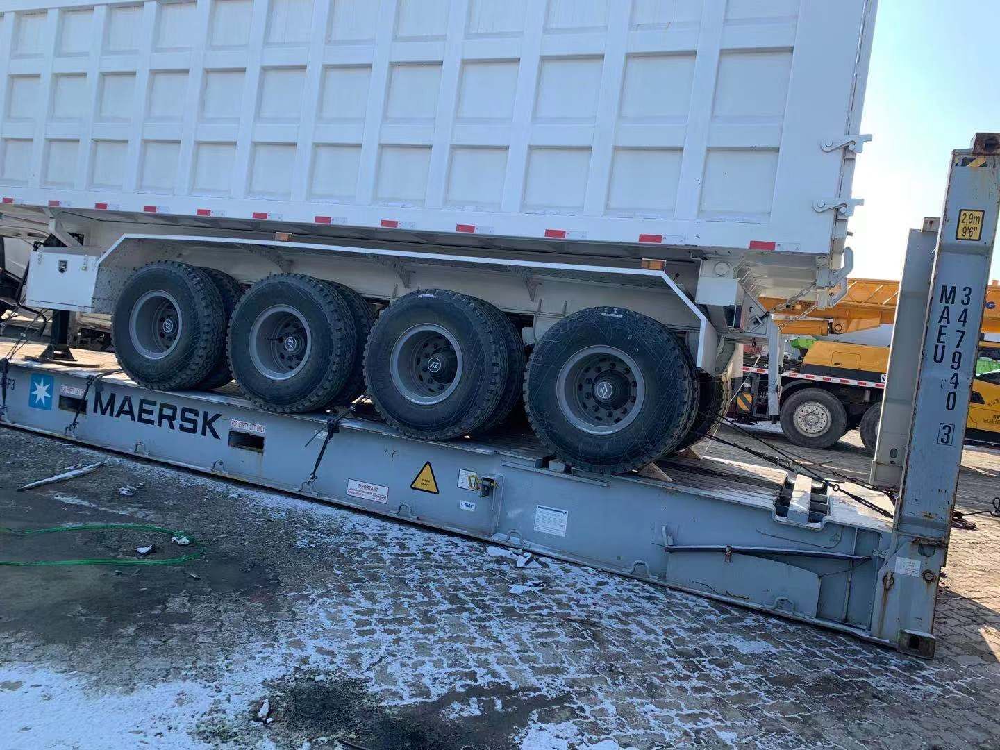 4 axles dump trailer