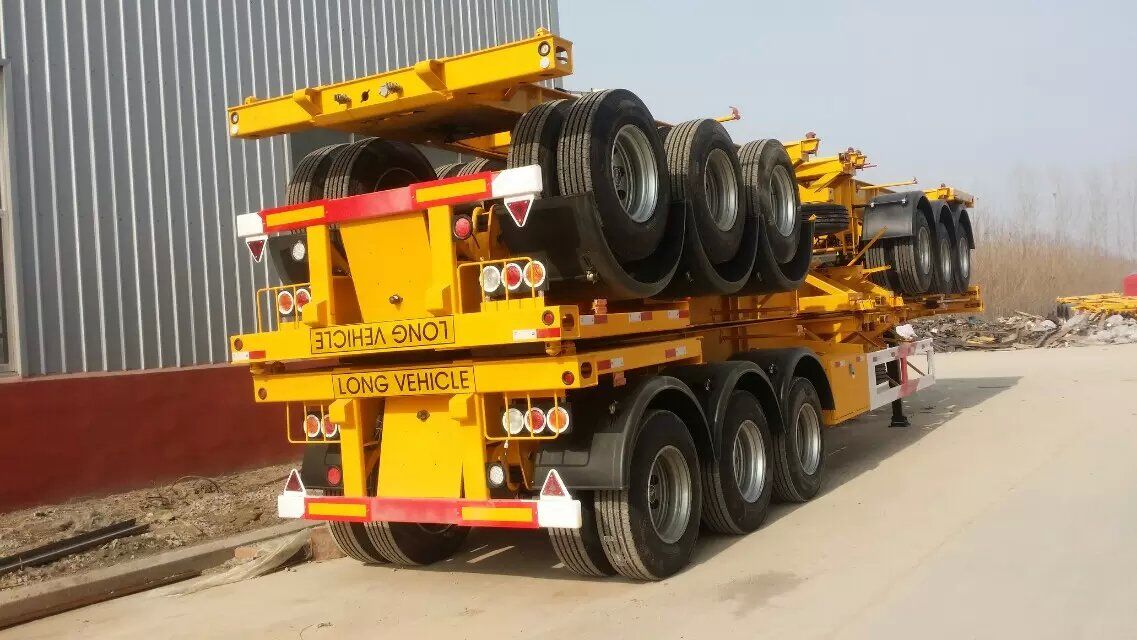 Skeleton semi trailer