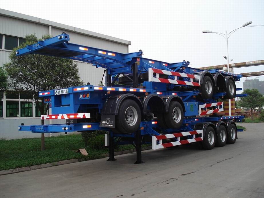 Skeleton semi trailer