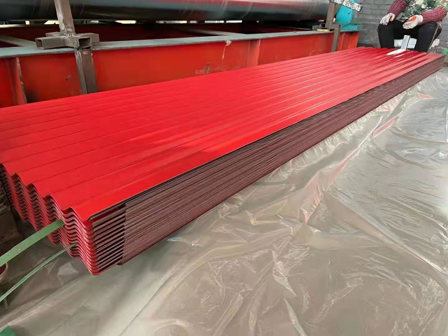 coated colorful roofing steel corrugated sheet