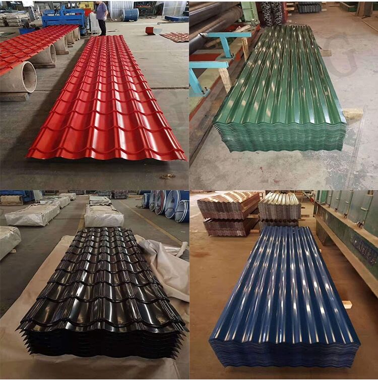 DX51D Color Coated Roofing Sheet PPGI Corrugated Steel Roof sheet type roof sheet