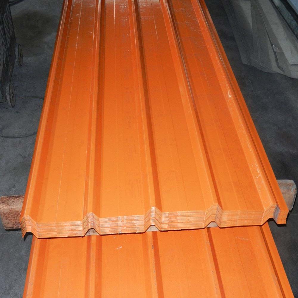 Color Coated Roof Tiles PPGI Corrugated Zinc Roofing Sheet / Galvanized Steel