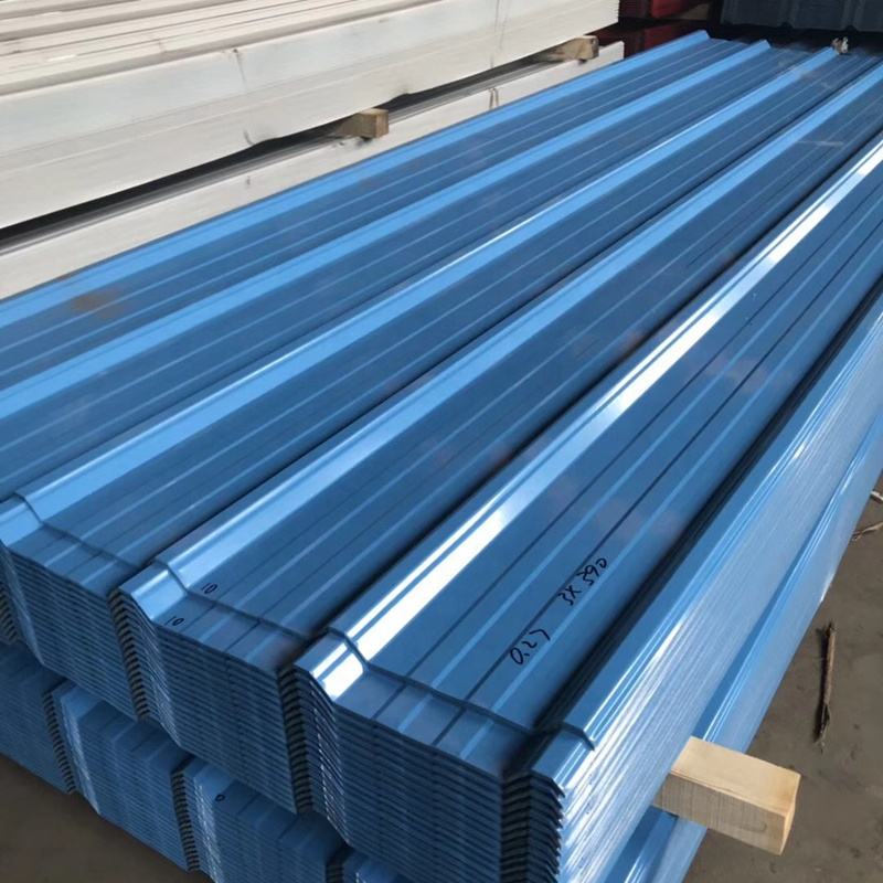 Hot dipped zinc coated corrugated galvanized steel roofing metal plate