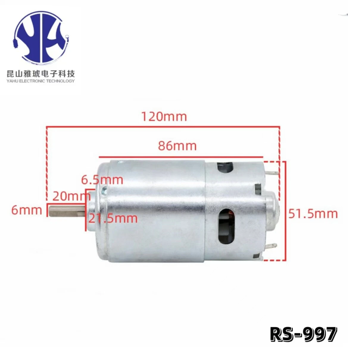 997 Powerful DC Motor Input Voltage DC12-36V High Speed Motor max 21000rpm 