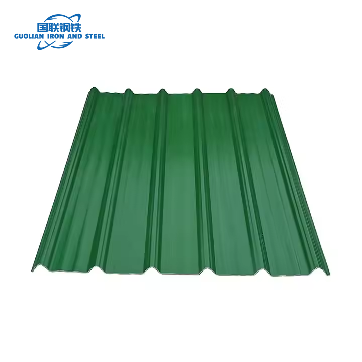 Factory Supply 0.5mm Thickness PPGl Corrugated Steel Roofing Tile Quality RAL Color Coated Zinc Galvanized Sheet Tile