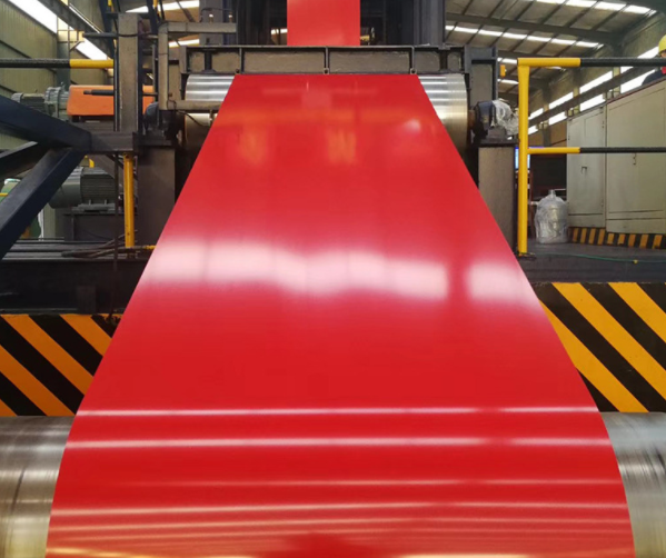 ASTM dx51d ral 9002 ral 3020 0.6mm red white color zinc coated embossed prepainted galvanized ppgi gi steel coil price for roof sheet