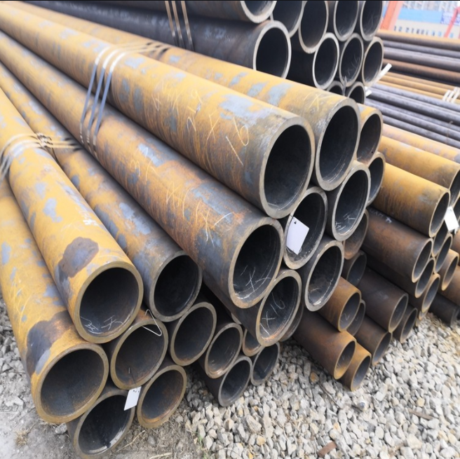 ASTM API 5L  A106C A53 q345b 1.0425 Seamless Round Black Steel pipe cold drawn seamless steel tube for oil and gas pipeline