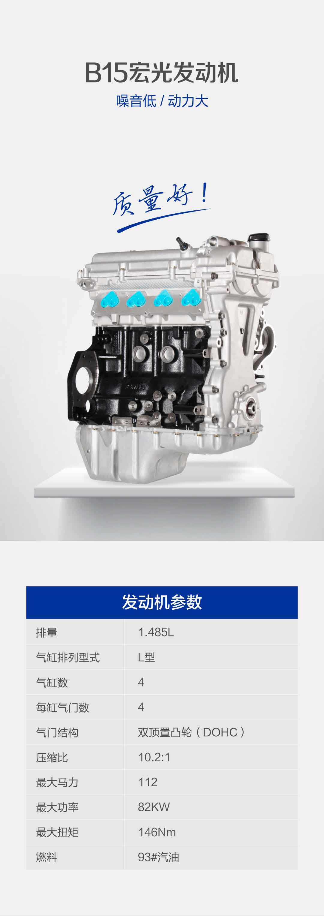 The New 83KW 1.5L B15 Aluminum Car Engine Assembly L2B Is Suitable for 2015 Chevrolet Lewe Chevrolet Cruze 4-cylinder Petrol