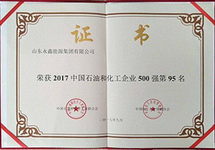 2017 China Petroleum and chemical Enterprises Top 500