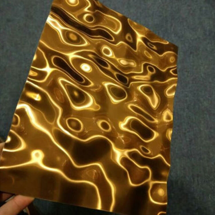 Stainless steel water ripple sheet