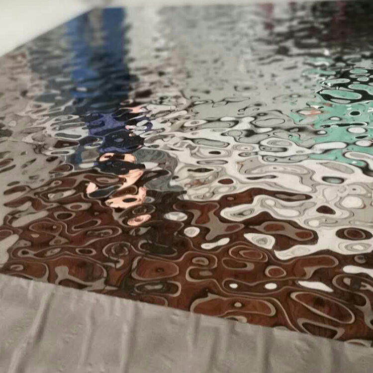 Stainless steel water ripple sheet