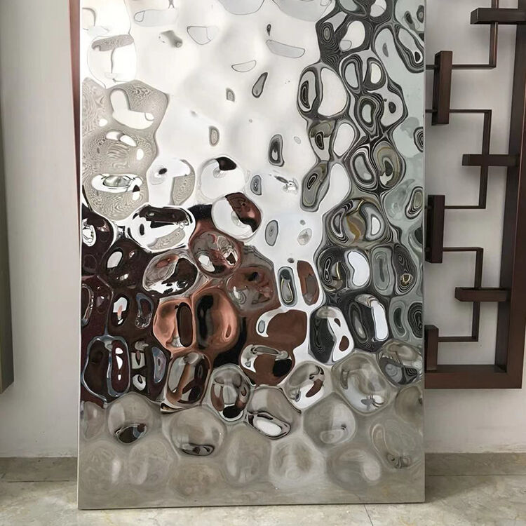 Stainless steel water ripple sheet
