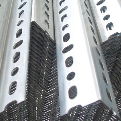 Punched painted angle steel