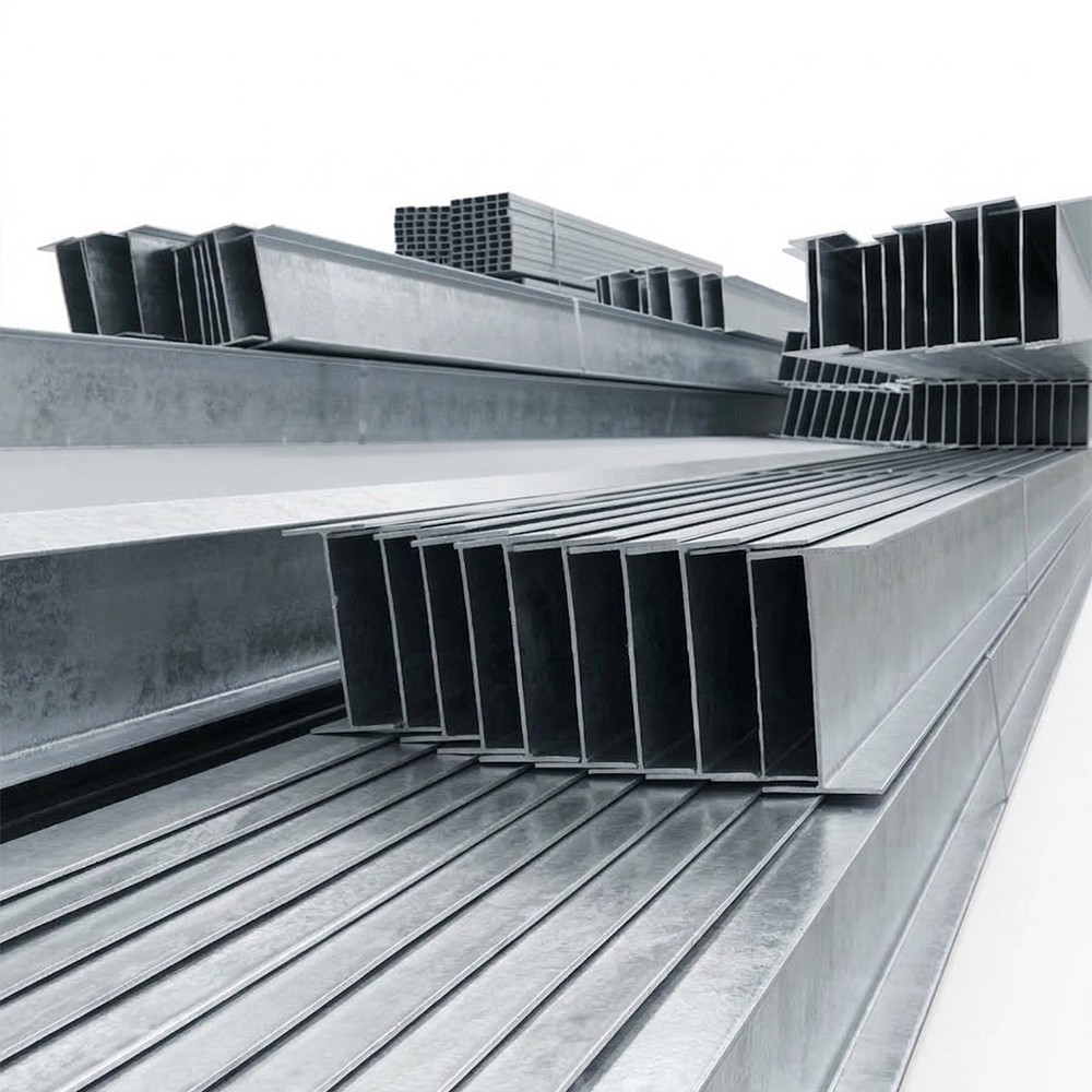 Anti-Corrosion HDG H Beam Steel Column Hot Dip Galvanized Wide Flange Beam 86μm Zinc Layer Outdoor Structure