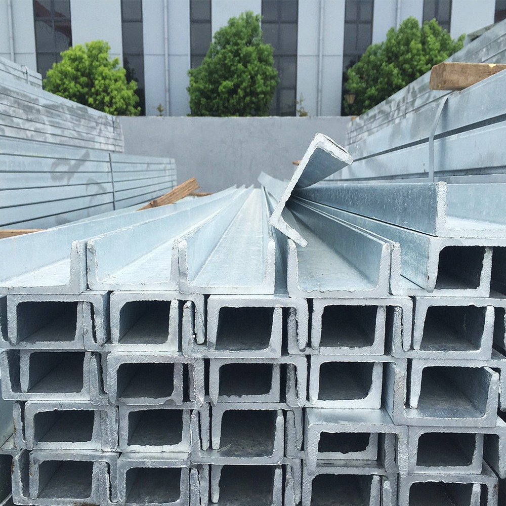 Galvanized C Channel Steel Cut to Length 6m 9m 12m U Beam with Holes Slotted Support Custom Fabrication